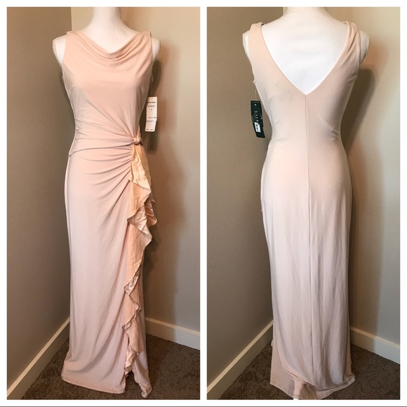 ralph lauren blush dress